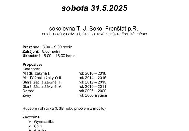 Župní přebor sokolské všestrannosti